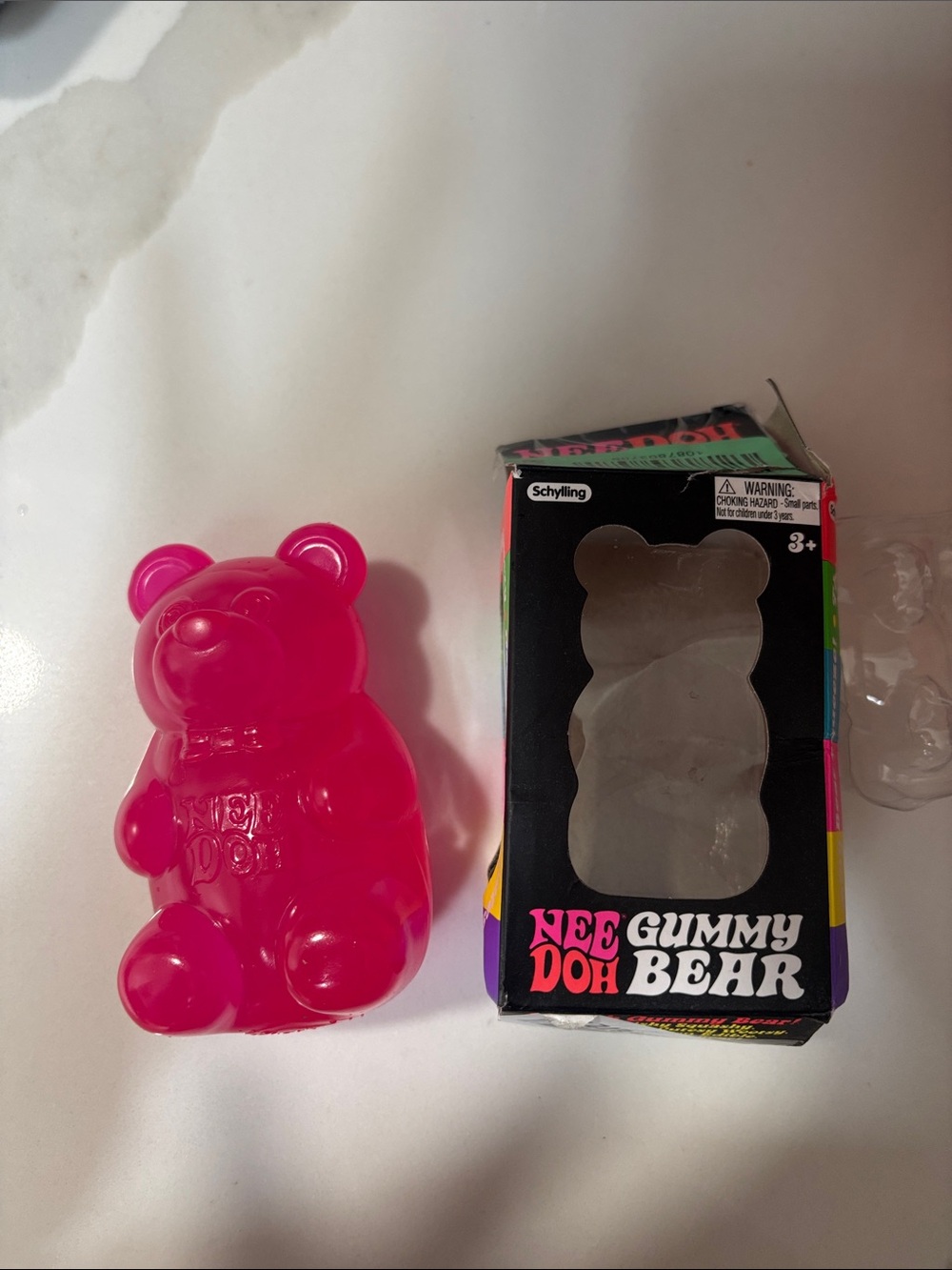 Pink Gummy Bear Sensory Toy